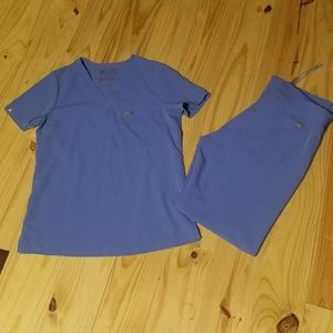Figs Ceil Blue scrubs set
